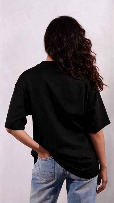 עם ישראל חי Oversized T-Shirt – Black