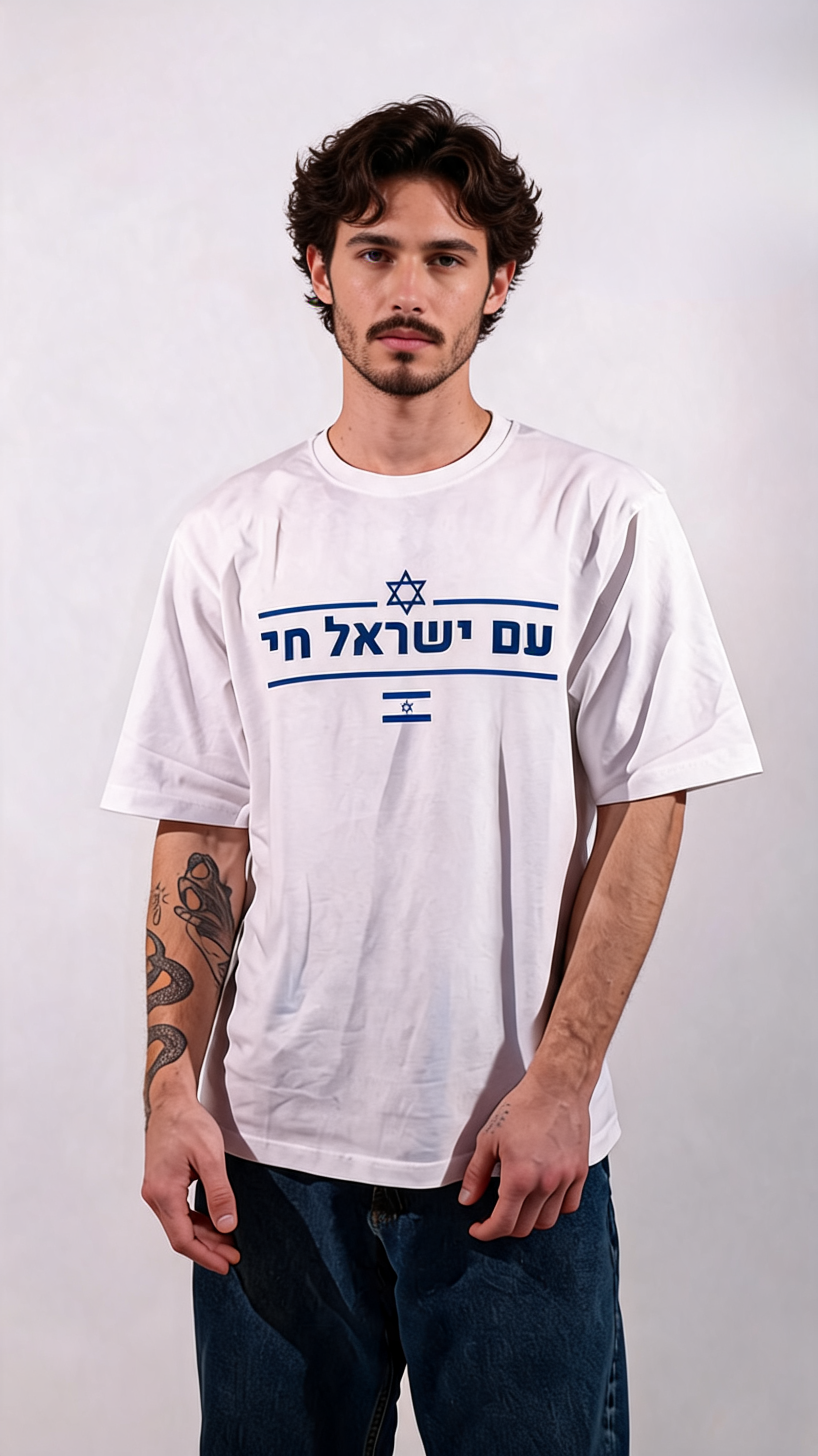 עם ישראל חי Oversized T-Shirt